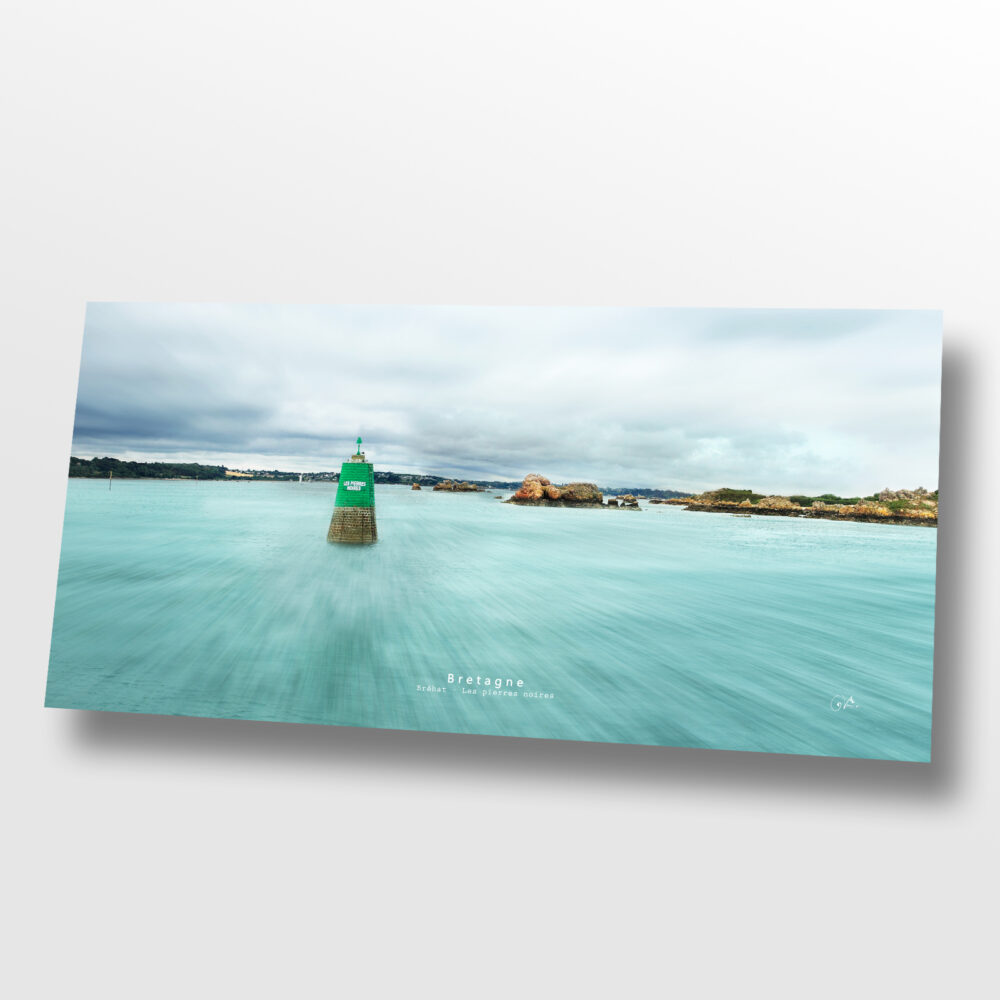 Image déco Bretagne panoramique sur plexi