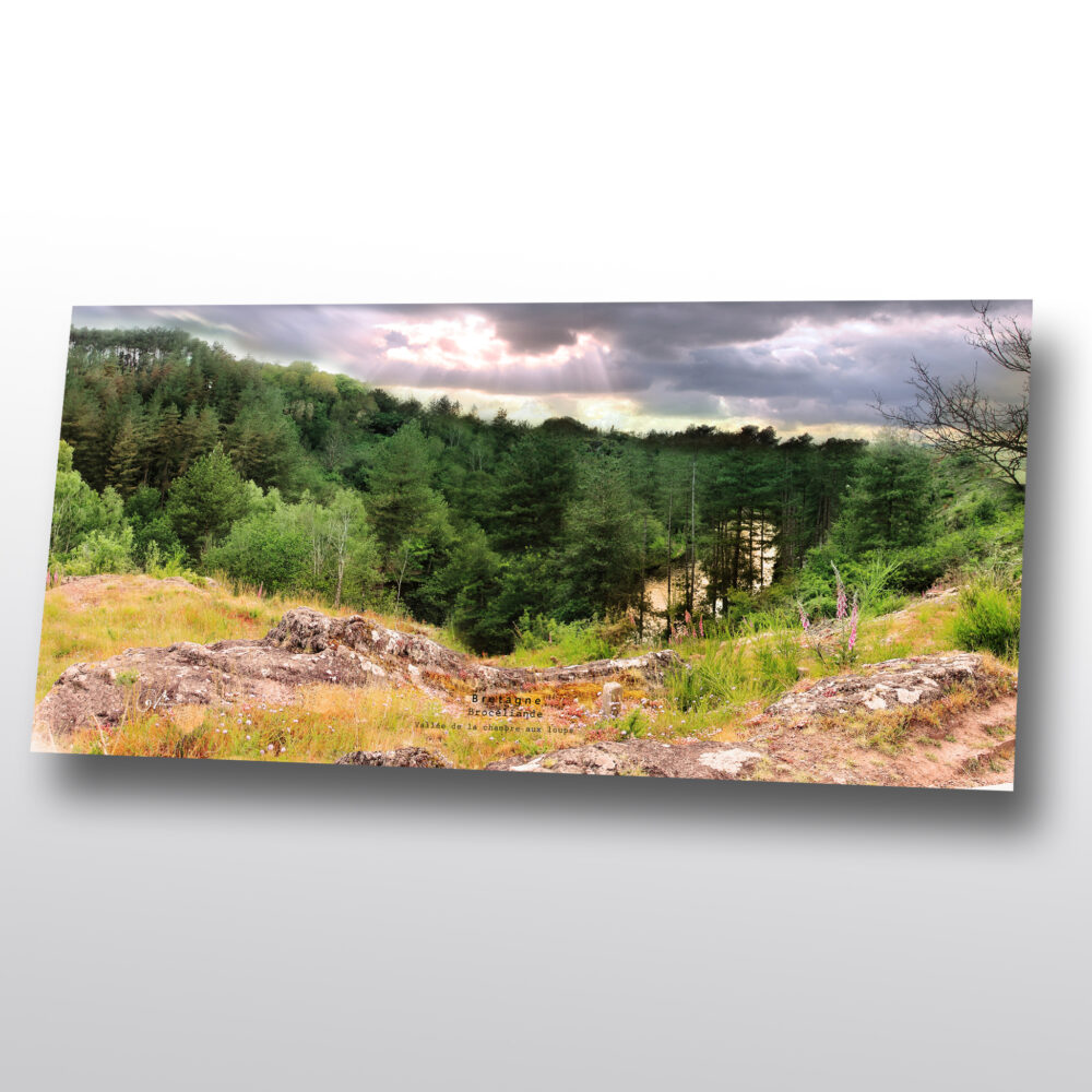 Image déco Bretagne panoramique sur plexi