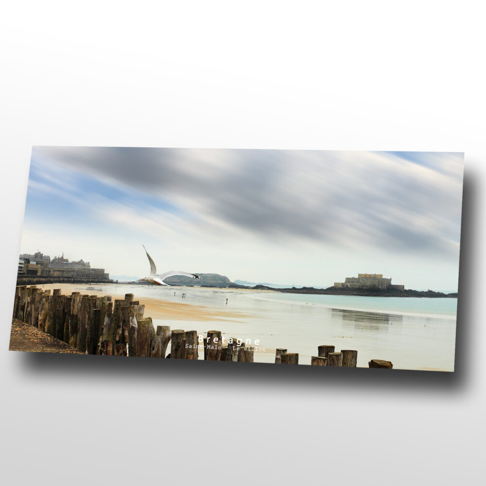 Image déco Bretagne panoramique sur plexi