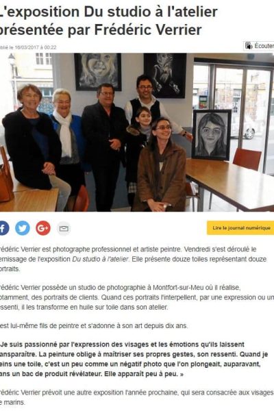 Article-Presse_Ouest-France_Frédéric-Verrier_Photographe_Artiste-Peintre_Expo-Peinture_Montfort-Sur-Meu_Mars-2017